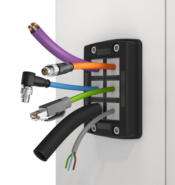 KDSClick de CONTA-CLIP : système d’entrée de câbles à montage facile avec indice de protection IP66